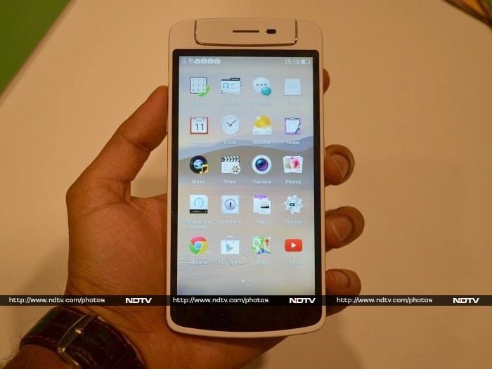 The <a href="http://gadgets.ndtv.com/oppo-n1-mini-1641">Oppo N1 Mini</a> measures 148.4x72.2x9.2mm and weighs 150 grams.