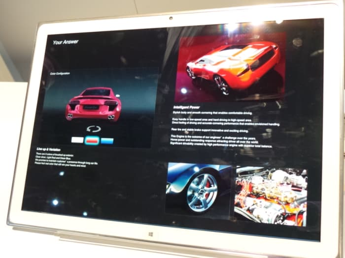 The world's first tablet with 20 inch 4K resolution display.(Image credit: Rajiv Makhni)