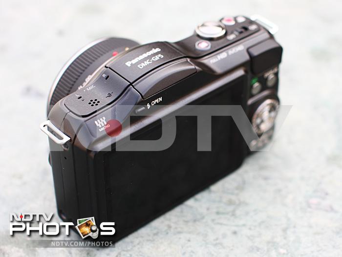 The Lumix DMC-GF5 now has a stereo mic for recording audio.
