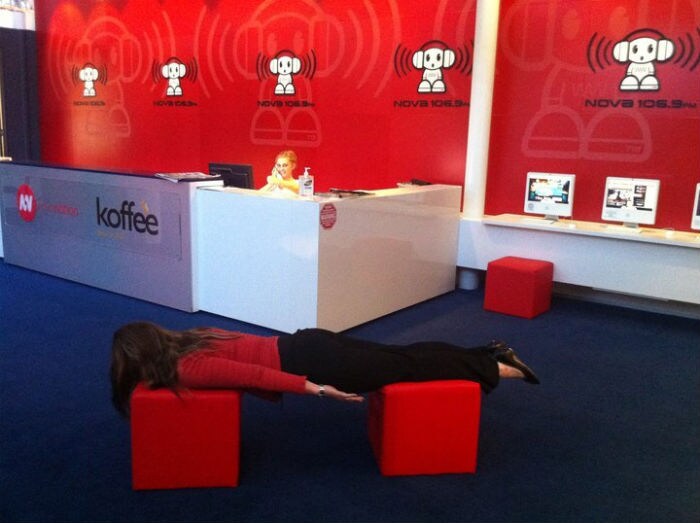 Planking 9 to 5. How to spend your office coffee break