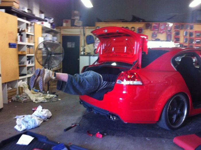 Think riding shotgun is fun? Try boot planking