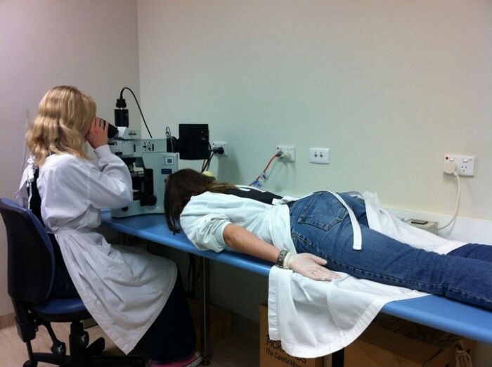 We've all been there, planked in front of the doctor