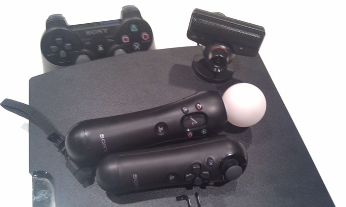 The Move controller, sub controller, PlayStation Eye camera, Dual Shock 3 controller and the PS3 itself; all you need to satisfy your gaming needs. [PHOTO: Sameer Mitha]