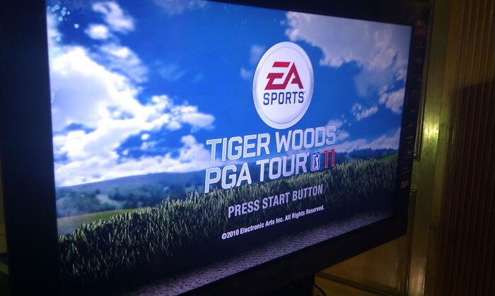 We played the Move enabled Tiger Woods PGA Tour 11 demo and we are happy to say, it's pretty accurate! [PHOTO: Sameer Mitha]