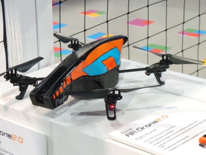 AR Drone 2.0 flight recorder with plug and play usb connection. (Image credit: Rajiv Makhni)