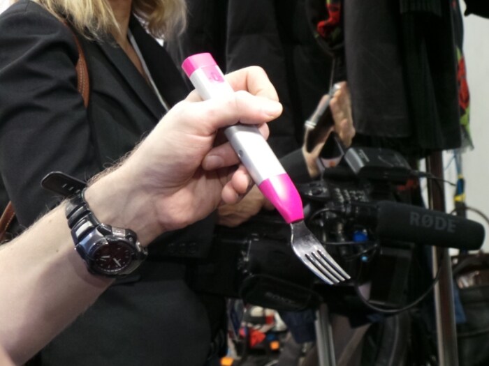 An Electronic fork which nags you on eating. (Image credit: Rajiv Makhni)