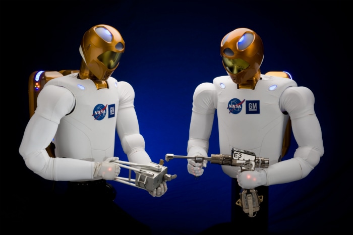R2 will initially participate in operational tests only. If things go according to plan it will be upgraded to assist spacewalking astronauts with tasks outside the space station. (Photo: NASA)