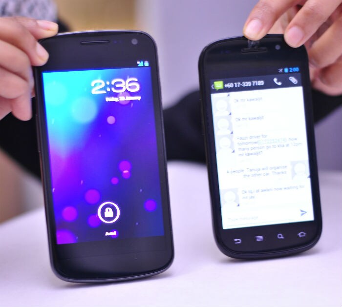 Compared to its predecessor (the Nexus S), the Galaxy Nexus is larger in every way. The Super AMOLED HD Display looks very vibrant in comparison to the Nexus S' Super AMOLED display. The Nexus S has a resolution of 480x800 (233 Pixels Per Inch) where as the Galaxy Nexus has a resolution of 720x1280 (316 Pixels Per Inch)