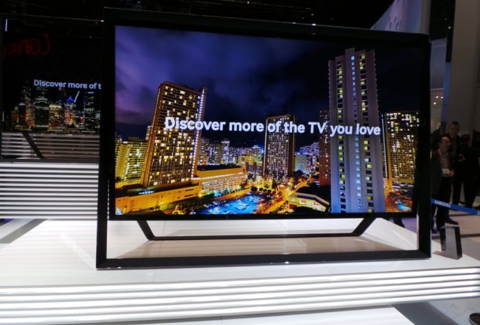 New TVs from Samsung will recognize an expanded range of gestures so people can swipe through on-screen menus in a way that revolutionizes the old remote control.(Image credit: Rajiv Makhni)