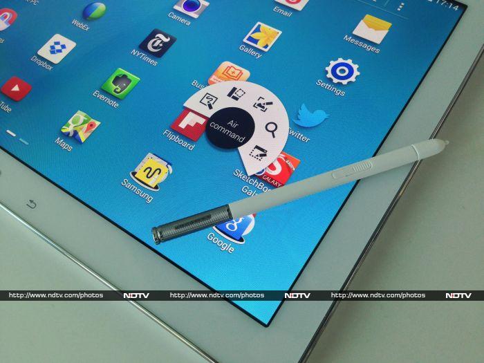 The Samsung Galaxy Note Pro comes with Samsung's S Pen accessory, which is common to the Galaxy Note smartphone series.