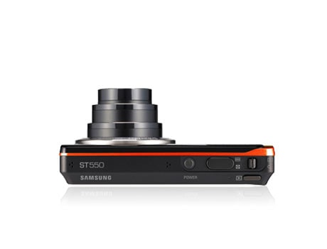 The ST550 comes in four colours - Orange, Black, Gold and Purple.