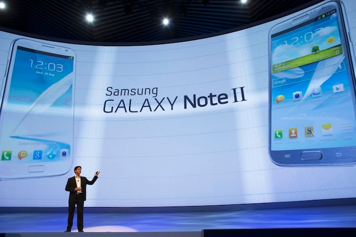 Samsung unveiled the all-new Galaxy Note II at IFA in Berlin.