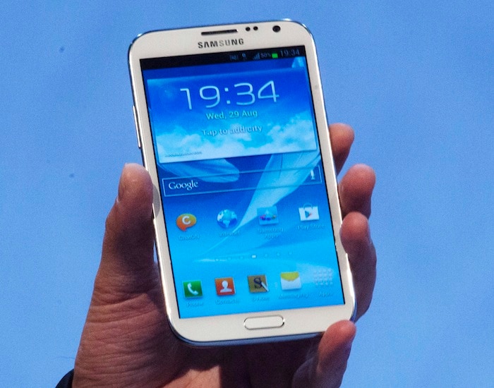 The Samsung Galaxy Note II runs Android 4.1 Jelly Bean.