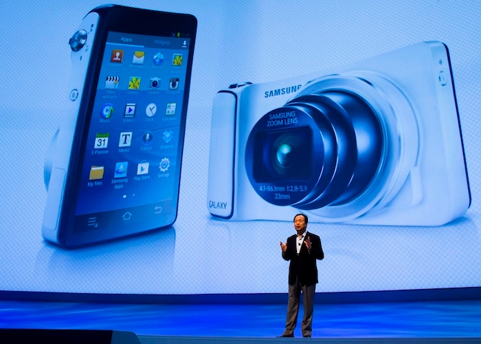 Samsung also unveiled an Android-based camera, the Samsung Galaxy Camera.