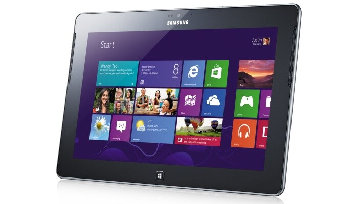 Samsung also unveiled Windows 8 based devices. First up, the ATIV Tab which has a 10.1-inch display.