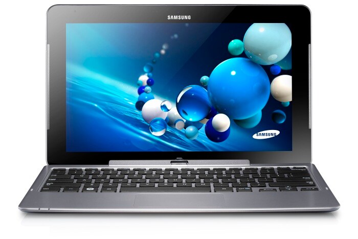Both Samsung ATIV Smart PC (pictured here) and Samsung ATIV Smart PC Pro come with a 11.6-inch screen, but the Pro has a higher resolution display at 1920x1080.
