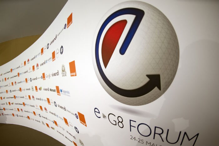 The 2 day summit discussed issues related to digital media such as online copyright and censorship. President Sarkozy was the keynote speaker. Mark Zuckerberg closed the summit in conversation with organisor Maurice Levy. (Photo: AFP)