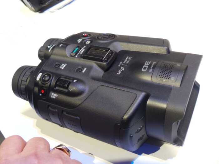 Sony's Digital Recording Binoculars marry the magnification of conventional binoculars with the recording of the digital camcorder.(Image credit: Rajiv Makhni)