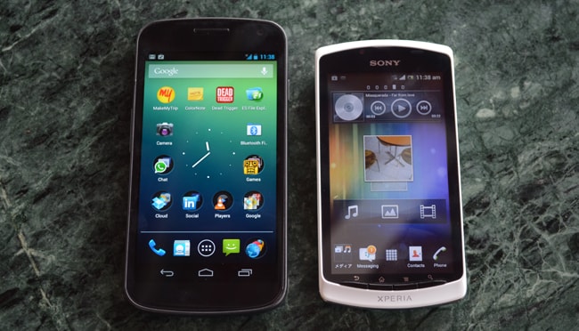 The smartphone ships with Android 4.0 (Ice Cream Sandwich) on-board and features Sony's Timescape UI.