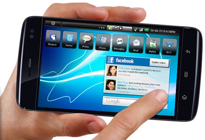 <b>Dell Streak:</b> <br><br>
<b>Price:</b><br><br>
Rumored to be between between Rs 30000 and RS 40000
