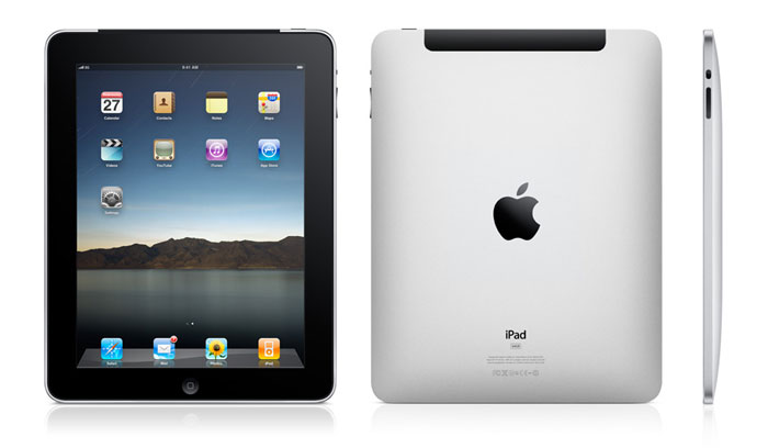 <b>Apple iPad:</b> <br><br>
<b>Screen:</b><br><br>
9.7-inch LED-backlit glossy widescreen, Multi-Touch display with IPS technology, 1024-by-768-pixel resolution at 132 pixels per inch.
