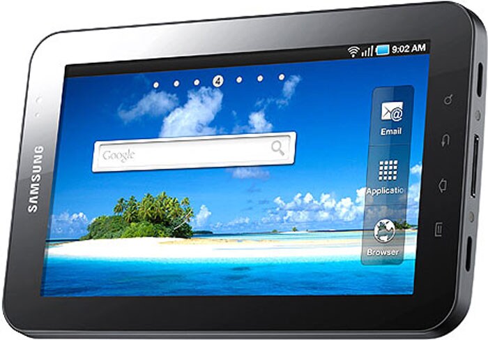 <b>Samsung Galaxy Tab:</b><br><br>
<b>USP:</b><br><br>
Access to the Android Market place for Apps, rear (3MP) and front facing (VGA) camera for video conferencing, 30-pin dock connector on the bottom that allows for HDMI, USB, and docking accessories