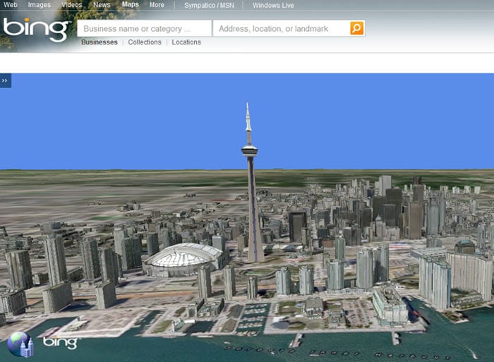 Microsoft has given Bing Maps a 3D overhaul. The quality of visuals is impressive, and  its really leaning on its photosynth technology. However, the question still remains, will Bing Maps ever equal Google's Street View?