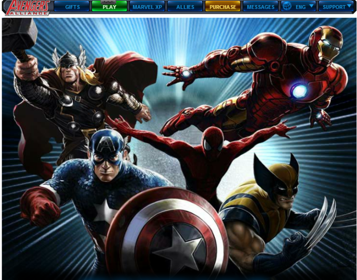 Marvel: Avengers Alliance (by Playdom, on Facebook.com) - If you always wanted to partner with your Marvel character and help them in rescuing the Earth, this is the game for you! A mysterious force has landed on Earth. Team up with the Avengers, Spider-Man, the X-Men, and S.H.I.E.L.D. to harness the potential of this new power before Dr. Doom, Loki, and the world's most powerful villains beat you to it.