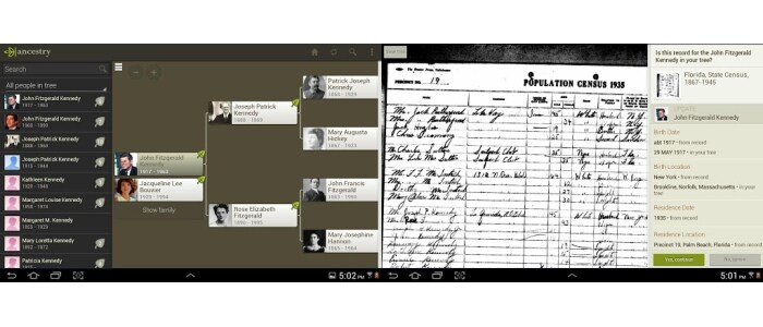 Build, update, and show off your family tree with the Ancestry.com app.