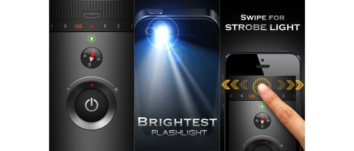 #4 Flashlight - Bright. Fast. Simple. The most elegant and functional flashlight app that goes with a compass, giving you the direction in the darkness.