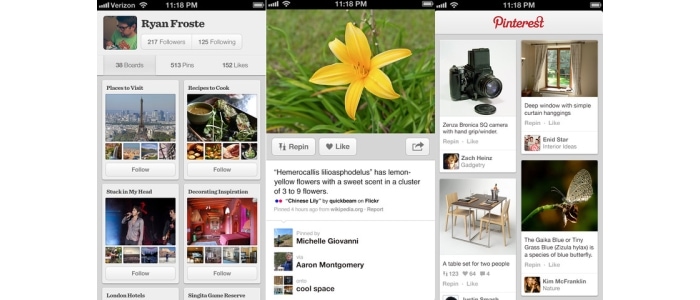 #8 Pinterest - Pinterest is a tool to find your inspiration and share it with others. Use it to collect things you love, organize and plan important projects, and more.