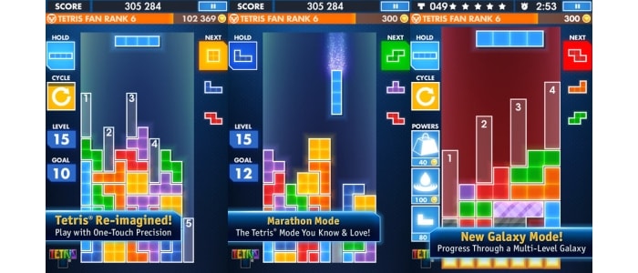 #9 Tetris - Feel the power of this revolutionary new way to play the Tetris game. Craft the perfect strategy and stack Tetriminos with the tap of a finger.