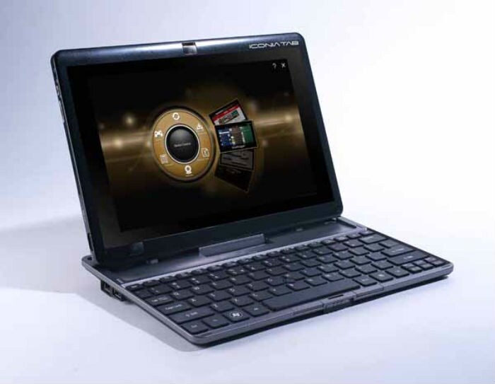 <b>Acer ICONIA W500</b><br><br>
The Acer IconiaW500 is yet another tablet armed with the misfiring Window 7 touch operating system. But interestingly it comes with a keyboard dock, which adds USB functionality and greater battery life. The screen itself is a 10.1 inch one with a resolution of 1280x800 but the main problem is the poorly designed keyboard dock which is always stuck in a slanted position, making it awkward to use while docked. The only saving grace is the AMD Fusion processor powering it, providing decent horsepower for every-day use. At Rs 32,499 it is an expensive novelty item.