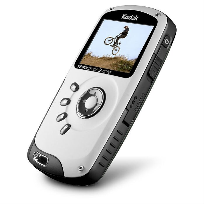 <b>Kodak PlaySport Zx3</b><br><br>
The Kodak PlaySport is a tiny portable camcorder, which shoots HD video and is waterproof too. A great accessory that fits in your pocket and lets you shoot video without the bulk of a full fledged video camera.<br><br>
 
<b>Price: Rs.7245</b>