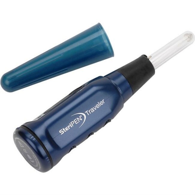 <b>SteriPen Traveler</b><br><br>
If you're worried about safe drinking water when abroad, get yourself the SteriPen Traveler. Think of it like your portable water purifier. It can cleanse up-to 200 half-litre servings of water on just a set of AA batteries and allows you to store the water in a small bottle, which can easily fit in your backpack.<br><br>
 
<b>(Though not available in India it can be ordered online for just $49.99)</b>