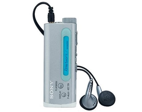 In 2000, came the NW-E3, one of Sony's earliest digital audio players. The NW-E3 came with 64MB of built-in flash memory, weighed 33 grams and allowed 120 minutes of playback.