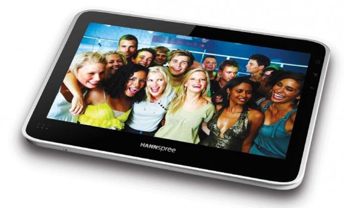<b>The Hannspree Tablet</b><br><br>

The Hannspree tablet boasts of the following features. A capacitive 10.1-inch WSVGA (1024�600) display, Nvidia's Tegra 2 platform with a dual-core processor (ARM A9 Cortex running at 1 GHz) and integrated graphics which allows fluid HD video playback. A mini HDMI port which will let you show videos on a external displays up to 1920 x 1080. Other specs include 16GB flash memory, SDCard slot, WiFI 802.11b/g/n, Bluetooth 2.1, mini-USB, speaker, microphone, accelerometer, ambient light sensor and Android 2.2 Froyo OS.