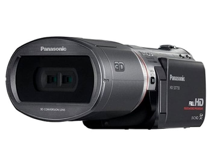 <b>Panasonic-HDC-SDT750</b><br><br>
Panasonic has launched the HDC-SDT750 which can shoot in 3D at 960x540 or 960x1080i resolution. It can also shoot in 1080p for 2D filming. Panasonic says the camcorder will be available in October for �1499.99.