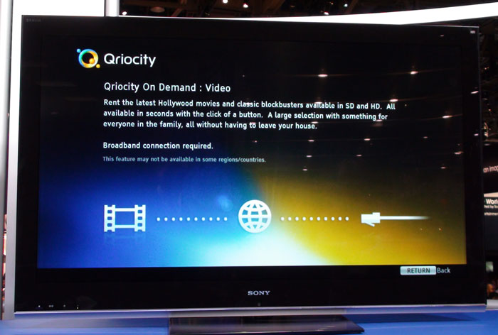 <b>Sony-Qriocity</b><br><br>
Sony is launching a cloud based competition for iTunes and is calling it the Qriocity. The service set to launch initially in Europe will be supported by a large number of sony devices including the PS3 and PSP.