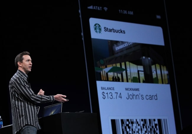 Apple Senior VP of iPhone Software Scott Forstall demonstrates new Passbook application that is part of iOS 6.