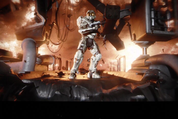 A preview of "Halo 4" is seen at the Microsoft Xbox global media briefing during the E3- the beginning of a new trilogy! (Photo: AFP)