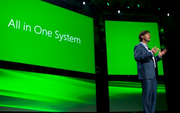 Microsoft is touting the Xbox One as an all-in-one entertainment machine. (Next: Live TV and sports)