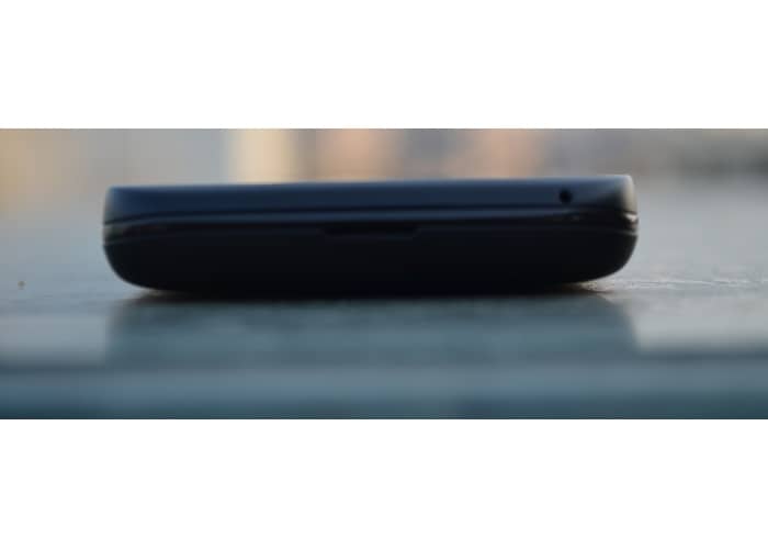 There are no ports at the bottom edge of the phone.