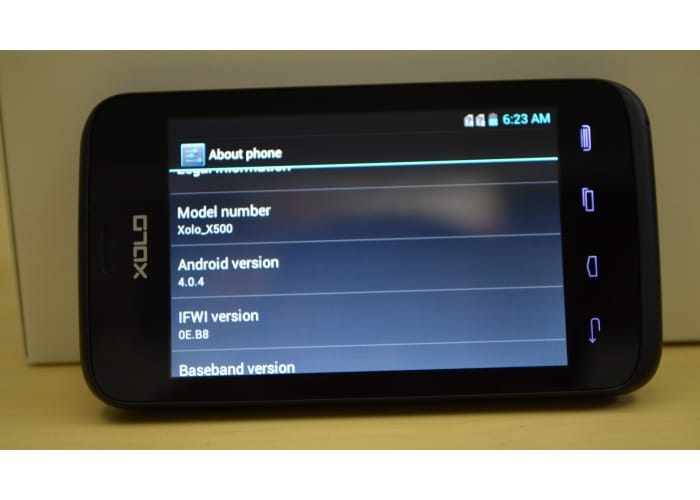 The Xolo X500 runs Android 4.0 ? Ice Cream Sandwich.