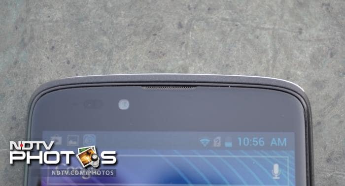 The sensors are located at the top left corner followed by the the 1.3-megapixel front shooter and the earpiece grill.