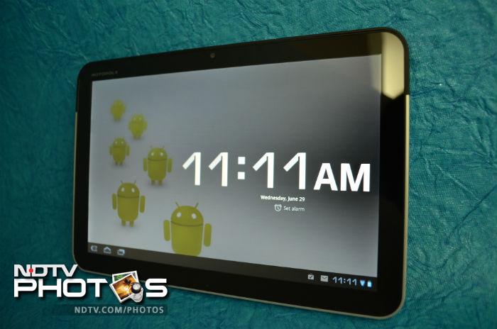 In terms of hardware, the Motorola Xoom boasts of NVIDIA's Tegra 2 1GHz dual core processor, 1GB of RAM, Wi-Fi and Bluetooth. (Photo: Sameer Mitha)