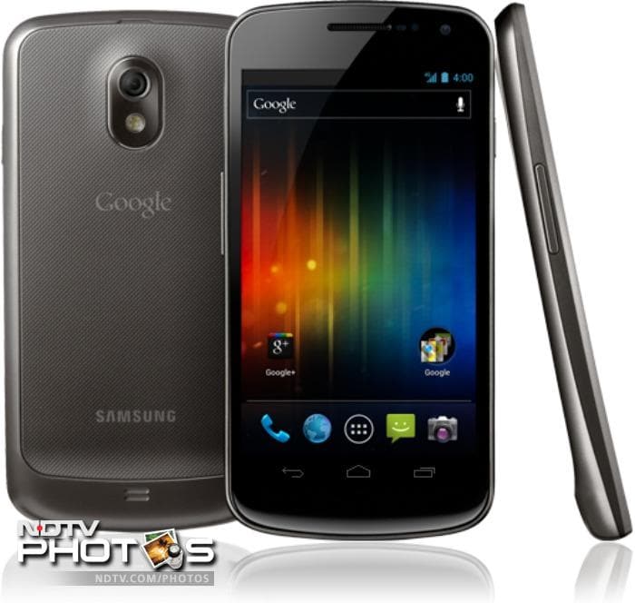 <b>Samsung Galaxy Nexus</b> ? It's not available in India yet but the Galaxy Nexus was instantly a superhit in the UK when it launched on 17th November. Armed with Google's latest version of Android called Ice Cream Sandwich and its uber cool 4.65-in reinforced Super AMOLED HD display, the Galaxy Nexus is top dog in the Android arsenal. We expect it to get here next month.
