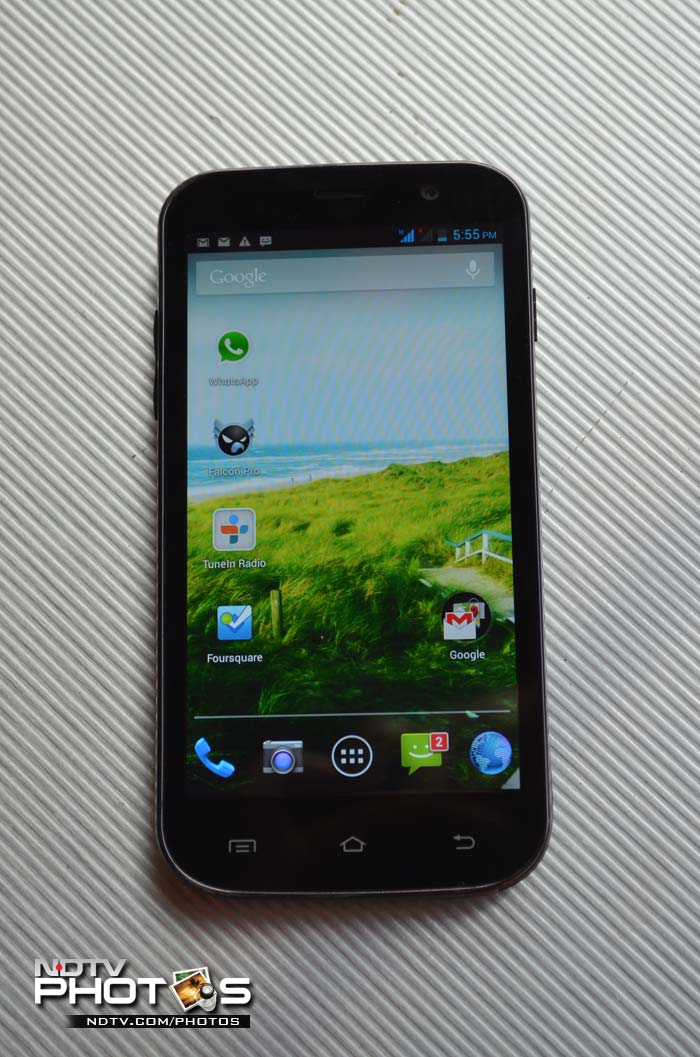 The phone runs Android 4.2, the latest iteration of the OS.