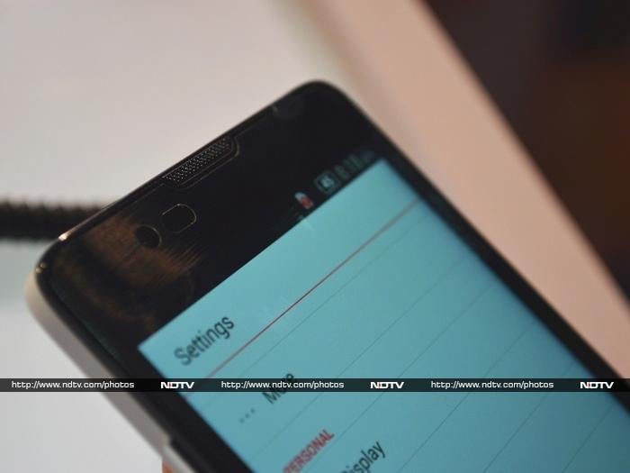 The front panel also flaunts a speaker grill, sensor, and a 5-megapixel front-facing camera.