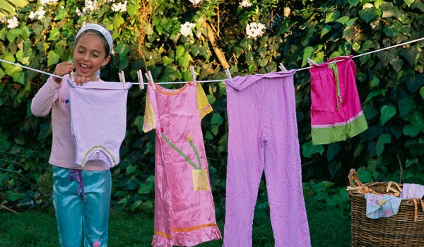 Involve your child in daily activities like arranging bed, laundering the sheets.